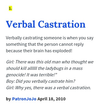 verbcastration