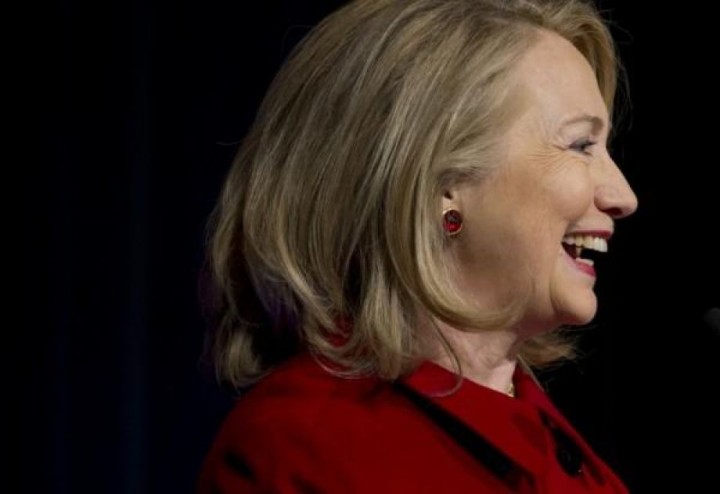 Hillary smiling