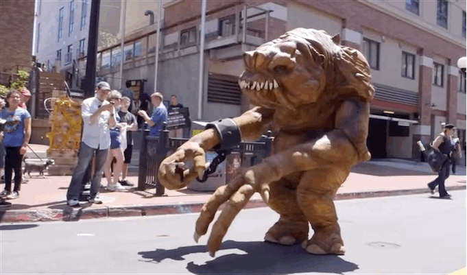 parade monster gif
