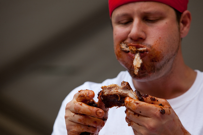 Ribs Eating Contest