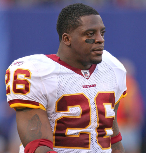 13 September 2009:   Redskins #26 Clinton Portis. The New York Giants defeated the Washington Redskins 23-17 at Giants Stadium in Rutherford, New Jersey. (Credit Image: © Southcreek Global/ZUMApress.com)