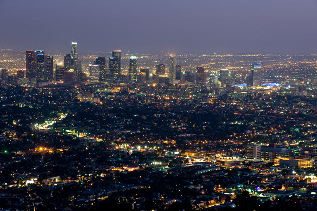 LA at night