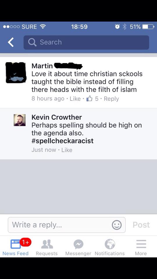 Spell Check a Racist 5