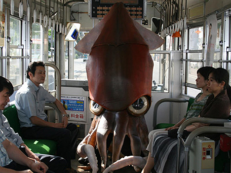 squid on a bus