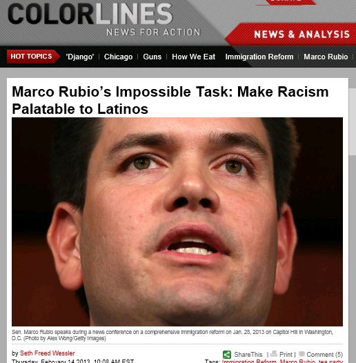 Marco Rubio's impossible task make racism palatable to Latinos
