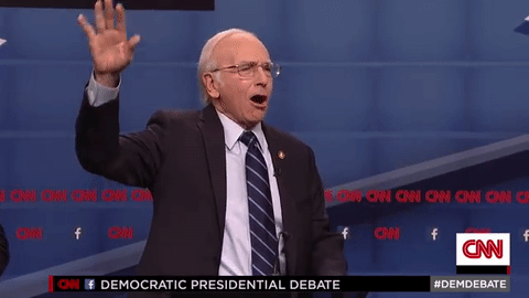 Larry David as Bernie Sanders