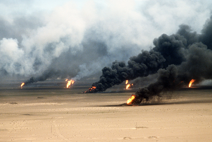 Oil fire