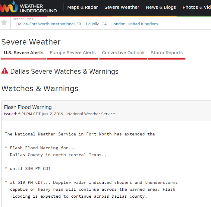 Dallas WX