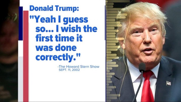 Trump supported the Iraq War before he opposed it