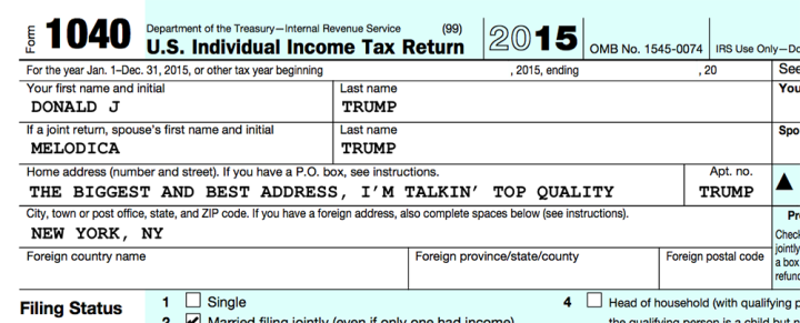 trump 1040