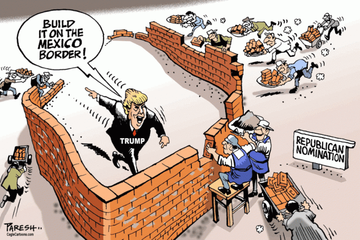 Trump Wall built around him