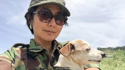 asuka and dog
