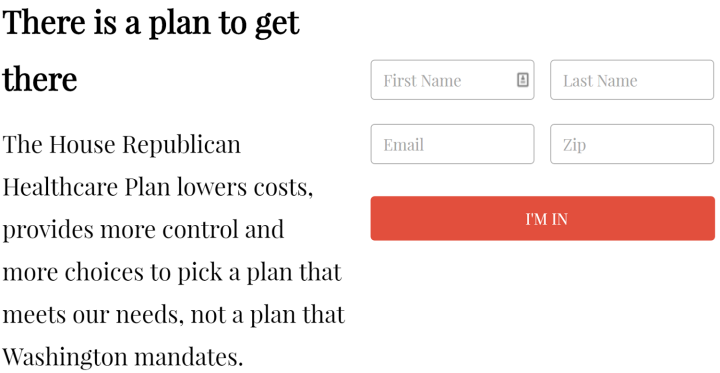 GOPer health care plan