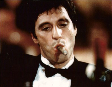 al pacino scarface scusa cigar