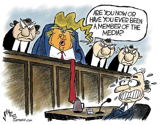 Are you now or have you ever been a member of the media - Trump
