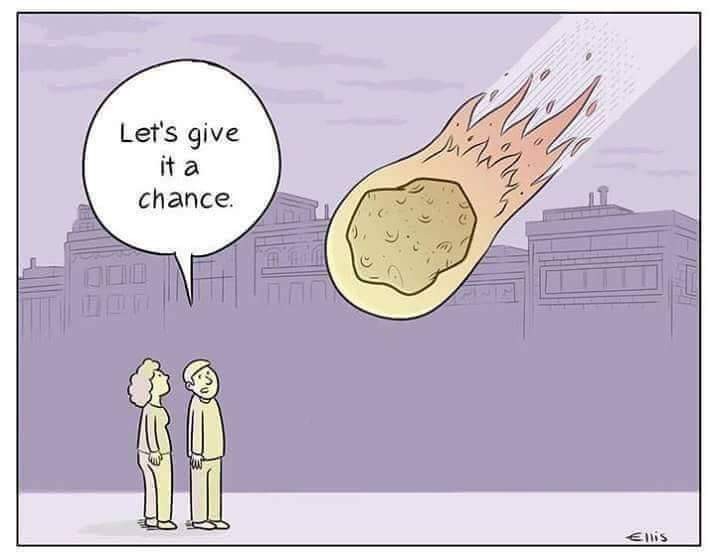 Let's give it a chance - meteor that looks like Trump