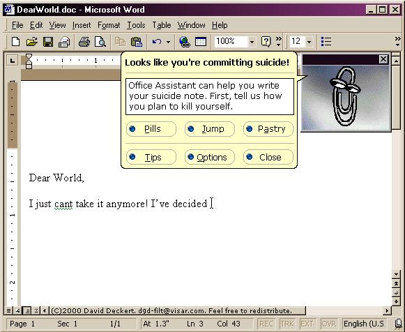 Clippy-suicide