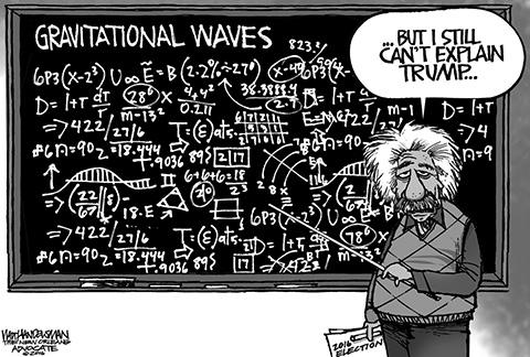 tRump gravitational waves