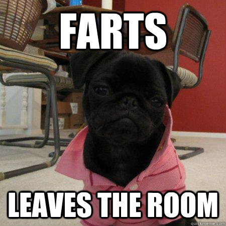 fart leave room