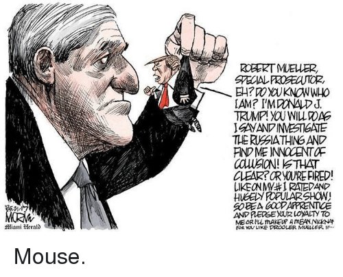 Little Trump tries to bully Big Bob Mueller