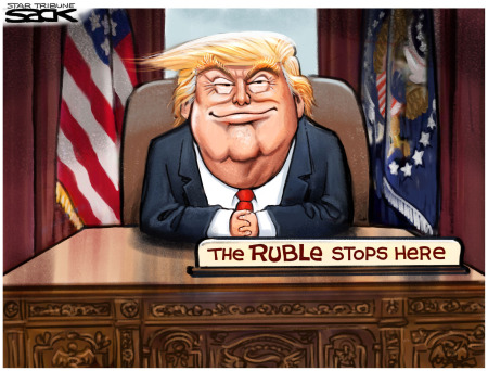 The ruble stops here - Trump