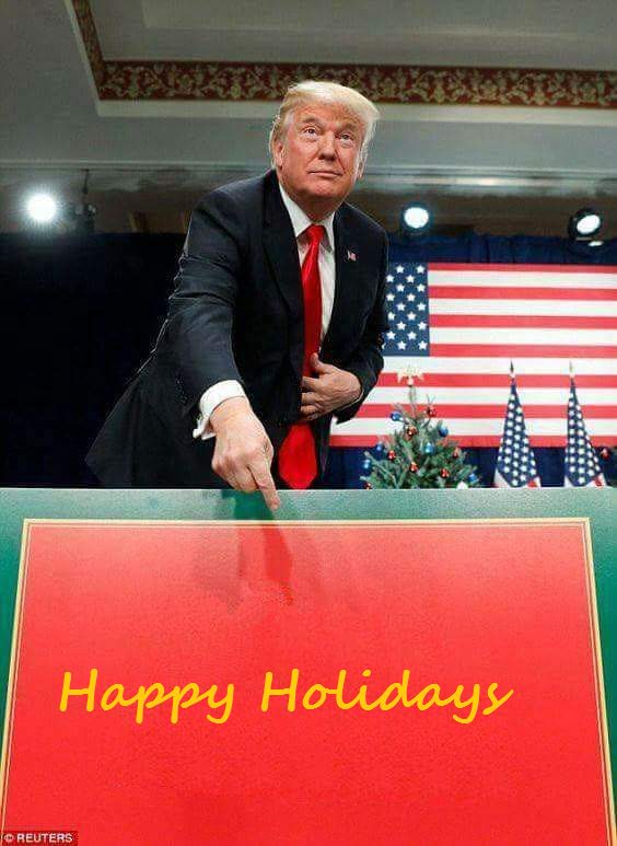 trump happy holidays