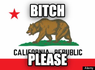 Bitch please - California flag