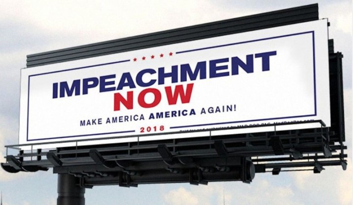 Impeachment now - Trump billboard
