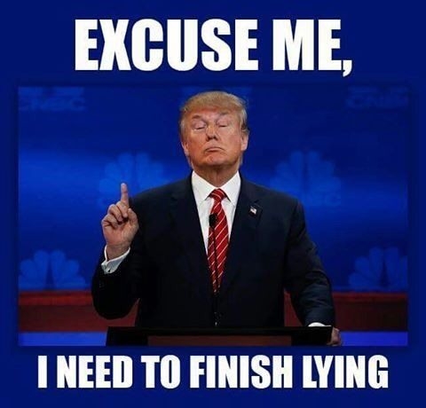 image result for excuse me i need to finish lying trump meme - memeshappy.com