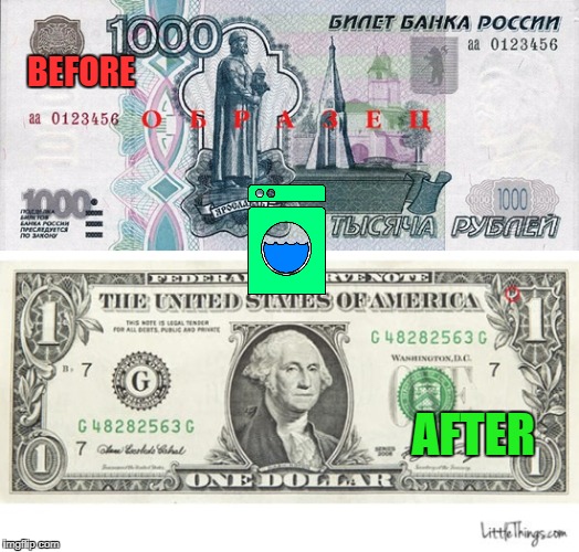 ruble laundering