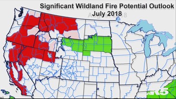 2018 wildfire potential
