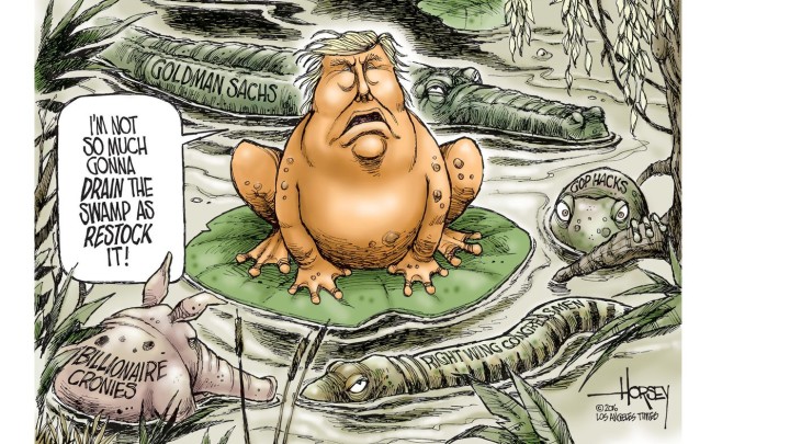 Trump restocking the swamp