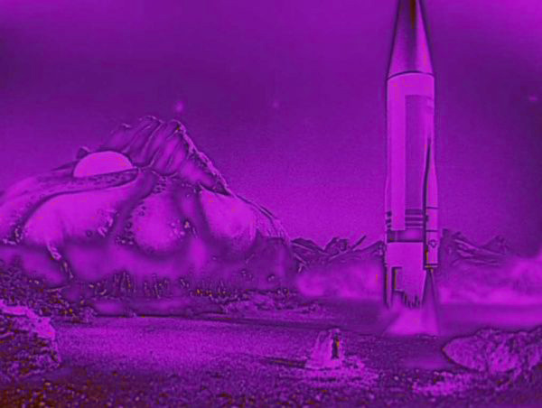 Angry purple planet